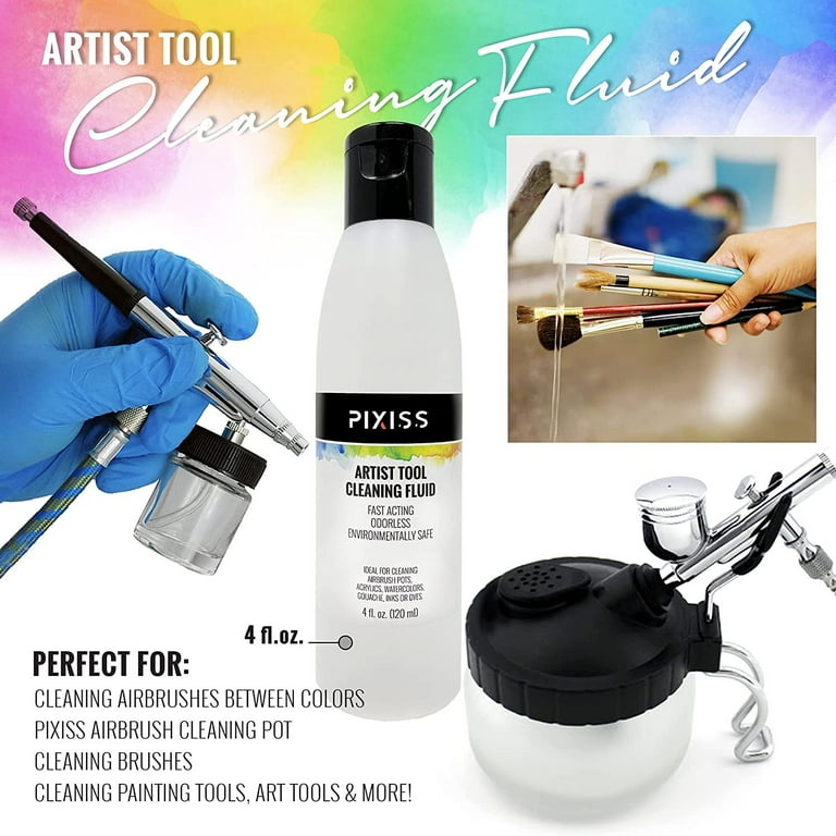 Airbrush 3-in-1 Cleaning Pot With Holder Airbrush Cleaning Kit