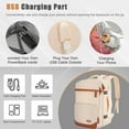 thumbnail image 3 of 40L Travel Backpack with USB Charging Port, Water-Resistant Carry On Backpack for Men Women, Business Laptop Backpack for Trips & Commutes, Fits 17.3 Inch Laptop, 3 of 8