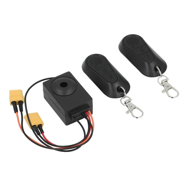 Alarma Antirrobo Para Bicicleta, Función De Apagado Impermeable, Alarma Para Bicicleta Eléctrica Con 2 Controles Remotos Para Batería De Puerto De Salida XT60