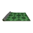 thumbnail image 2 of Ahgly Company Indoor Round Abstract Emerald Green Modern Area Rugs, 4' Round, 2 of 4
