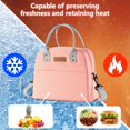 thumbnail image 5 of Bolsa de almuerzo para mujeres y hombres, bolsas de almuerzo, contenedor de alimentos reutilizable, caja de almuerzo aislada con alta capacidad para viajes de trabajo, 5 of 5