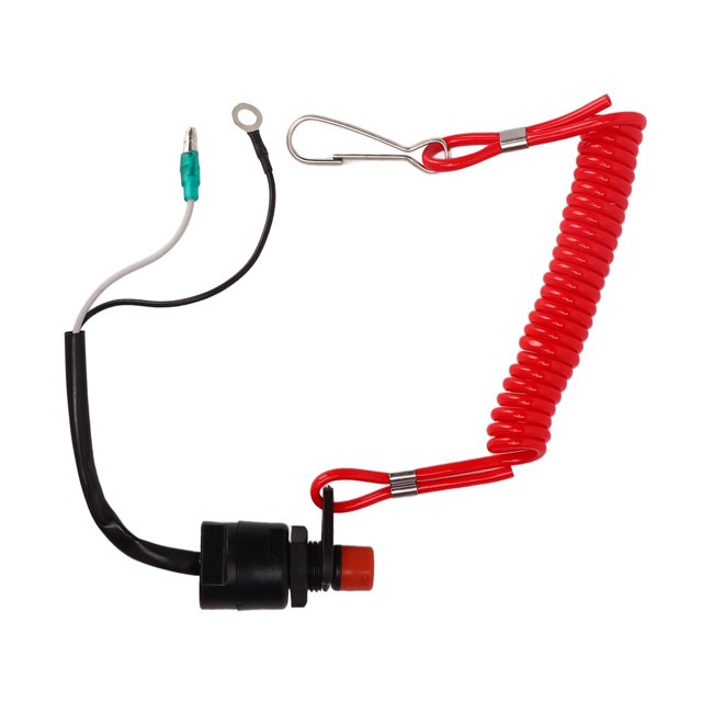 6E0-82575-00, Emergency Flameout Switch Portable Compact Hard To Damage Marine Outboard Engine Stop Switch Practical Waterproof For T6 For T5
