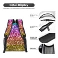 thumbnail image 4 of Disketp Glitter Rainbow Backpack - Comfortable Daypack with The right laptop for you Spacious Main Compartment & other poket - {designName} print, 4 of 6