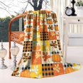 thumbnail image 2 of Fall Pumpkins Leaves Pattern Blanket,Comfortable Soft Lamb Wool Throw Blanket,All Season,Warm Lightweight Blankets for Sofa Bed Couch Living Room Chair,40"x50", 2 of 4