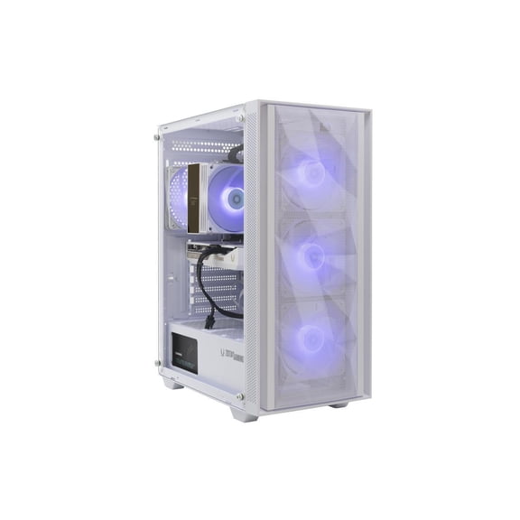 MEK AI-Enhanced Gaming PC Desktop Computer - NVIDIA GeForce RTX 5060 8GB, AMD Ryzen 5 9600X Up 5.4GHz, 16GB RGB DDR5, 1TB NVME M.2 SSD, 650W 80  GOLD PSU, WiFi, Windows 11 Home