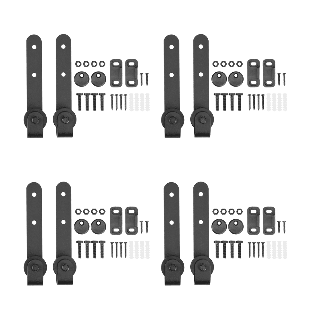 4X Sliding Barn Door Hardware Kit Super Mini Sliding Door