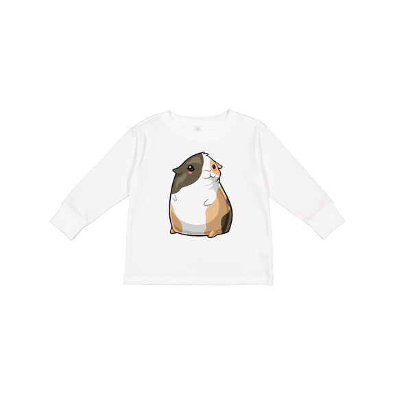 Inktastic Cute Short Hair Guinea Pig Boys or Girls Long Sleeve Toddler T-Shirt