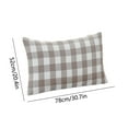 thumbnail image 3 of PONPRNGY Soft and Light Cotton Easy Care Standard Checkered Pillow Cover 1 Count, 20"x30", 3 of 6