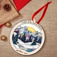 thumbnail image 5 of Mountain Range Stained Glass Suncatcher Ornament – Holiday Ornament with Text for Loved Ones, Family & Friends, Christmas 2025 Decoration, 5 of 6