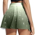 thumbnail image 2 of Aayomet Jupe à Sequins pour Femmes Jupe d'Entraînement Yoga Sport Jupe Active Jupe-Short (Vert, TG), 2 of 5