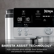 Ninja Luxe Café Premier Espresso Machine & Drip Coffee Maker, Rapid Cold Brew, Integrated Grinder, Assisted Tamper, Hands-Free Frother for Cappuccinos, Lattes, Dairy or Non-Dairy, ES601 Silver