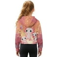 thumbnail image 2 of Xoenoiee Cute Axolotl Print Girls 1/4 Zip Hoodies Oversized Sweatshirts Kids Fashion Fleece Drop Shoulder Pullover Quarter Zip Crop Tops, Size 11-12 Years, 2 of 7
