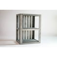 thumbnail image 3 of Darla'Studio 66 End Table/Nightstand Wood Crate Antique Gray Stained, 3 of 8