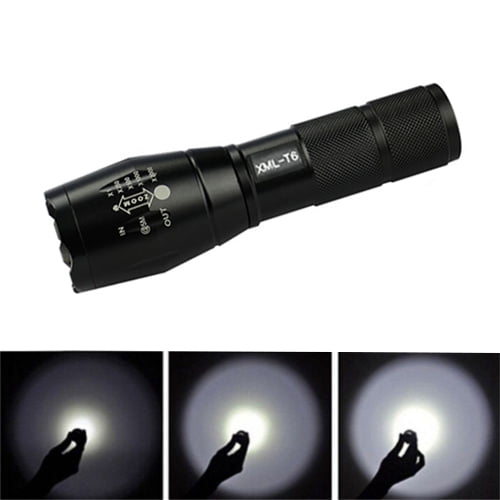 2pcs Ultrafire Tactical Zoomable Flashlight T6 LED Lamp 50000LM Police Torch 