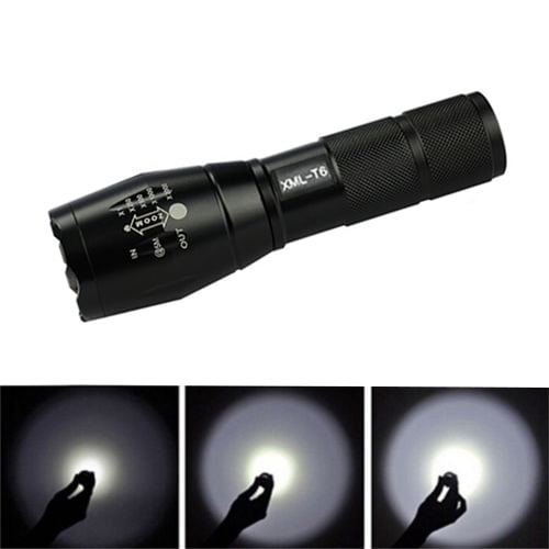 Super Bright 600lm Cree Police Led Light Lamp Torch Xml T6 Led Zoomable Flashlight Walmart Com Walmart Com