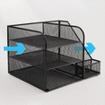 thumbnail image 1 of Organizador de archivos de escritorio, portadocumentos, organizador de espacio de trabajo, duradero, estante de almacenamiento de archivos, estante de, 1 of 8