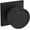 Black, variant on Baldwin K008.Pass K008 Hollywood Hills Passage Door Knob Set - Black