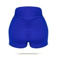 thumbnail image 3 of Women's Butt Lifting Yoga Shorts Workout High Waist Tummy Control Booty Pants, Blue, S, 3 of 8
