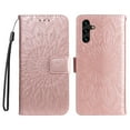 thumbnail image 2 of Allytechgroup for Samsung Galaxy S24 FE Case Wallet, Sunflower Embossed PU Leather Flip Cover Stand Hand Strap Shockproof Stylish Cards Slots Phone Case for Samsung Galaxy S24 FE, Rosegold, 2 of 6