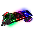 thumbnail image 3 of Set Gamer KX350 Teclado Mecánico,Audifonos,Mouse, Mousepad, Iluminacion RGB Sentry Profesional Infantil Diseño Ergonómico, 3 of 5