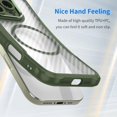 thumbnail image 5 of Case for Galaxy S24 Ultra,Full-Body Rugged Carbon Fibre Protective Clear Back Hybrid Magnetic Wireless Charge Shockproof Protector Phone Case for Samsung Galaxy S24 Ultra 5G,6.8 inch 2024 (Green), 5 of 18