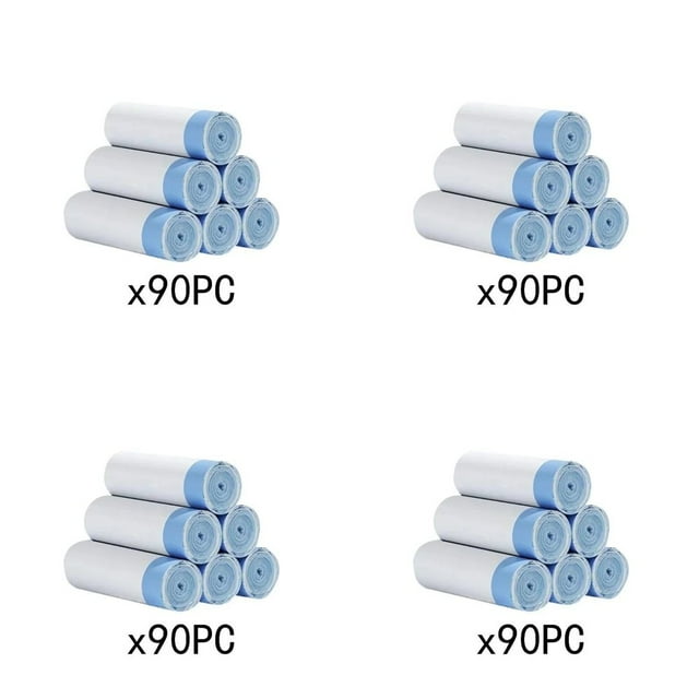Dsseng 90 Count Extra Large Cat Litter Box Liners Cat Litter Waste Receptacles Bags for Cleanpethome Self Cleaning Cat Litter Box Drawstring Heavy Duty Cat Litter Trash Bags 3PCS