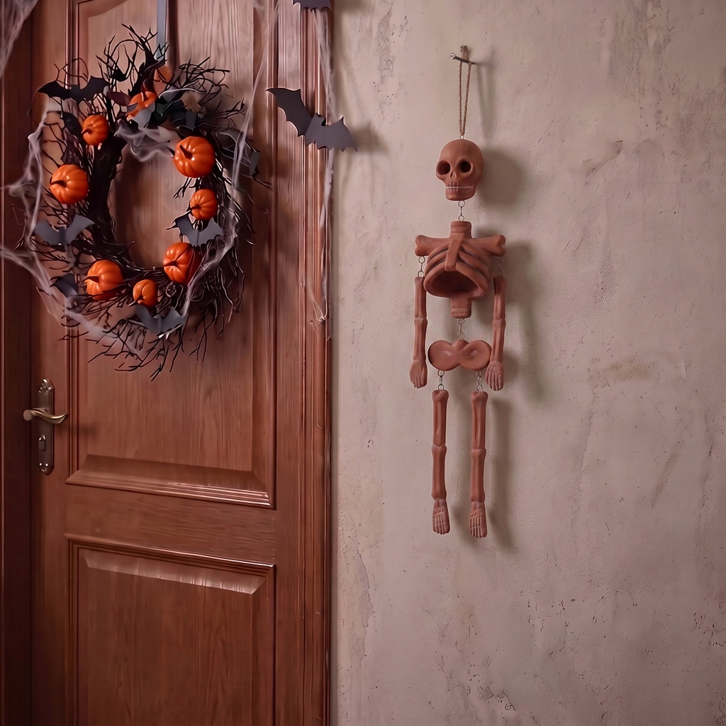 Way To Celebrate Skeleton Wall Decoration with Movable Limbs photo 2
