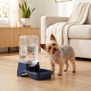 Vibrant Life 0.4 gal Gravity Waterer for Extra Small Pets, Navy