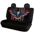 thumbnail image 5 of FUIALDOLG Eagle American Flag Print, Easy to Care Rear Bench Seat Cover 2pcs Waterproof Non-Slip Car Seat Covers for Car Interior Travel, 5 of 7