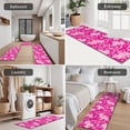 thumbnail image 5 of Pink Breast Cancer Kitchen Rugs Sets Of 3,Kitchen Runner Rugs Non Skid Washable,Decorative Kitchen Floor Mats for Kitchen,Sink,Laundry,17"x30"+ 17"x47" + 17"x59", 5 of 6