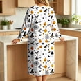 thumbnail image 6 of Nowekniz Women's Halloween Printed Casual Plus Size Long Sleeved Loose Nightgown, 6 of 7