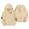 thumbnail image 4 of Halloween Sweatshirt Girls Boys Long Sleeve Loose Fit Hooded Sweatshirt with Pocket Party Outfit, 4 of 4