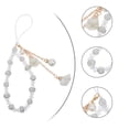 thumbnail image 3 of SHISUYAN 1pc Non-slip Phone Lanyards Crystal Beads Flower Hand Wrist Strap Short String, 3 of 9