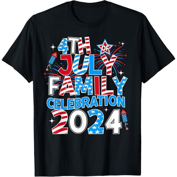4 de julio Family Celebration 2024 - Camiseta familiar a juego