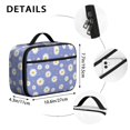 thumbnail image 6 of Daisy Pioneer Flower Purple Pattern Insulated Lunch Bag Teens,Bento School Lunch Bag for Teens for Work,Picnic or Travel 10.6x7.7x4.3 Inches,12 Can Capacity, 6 of 6