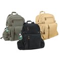 thumbnail image 2 of Rothco Jumbo Vintage Canvas Backpack - Black, 2 of 9