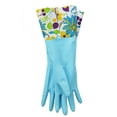 thumbnail image 6 of G & F Products Household Cleaning Gloves Long Cuff Latex-Free Soft Lining Reusable Pink and Blue 2 Pairs Medium, 6 of 8