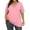 Light Pink, variant on Printed Short Sleeve Round Neck T Shirt Top for Women Everyday Casual Comfort, L, Navy