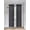 BLACK, variant on Gorgeous Home Linen 2pc Orange Rod Pocket Window Curtain Semi-Sheer Light Filtering 55" wide X 95" Set of 2