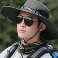 thumbnail image 4 of Sombrero de pescador para hombre, sombrero para el sol para hombre, sombrero de verano para hombre con protección solar, sombrero para hombre al aire libre, calidad en la que puede confiar, 4 of 5