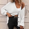 thumbnail image 6 of jsaierl Plus Size Cardigan for Women Long Sleeve Sweater Open Front Casual Classic Sweaters for Women Cardigan Open Front Cardigan Sweater Coat Top Outwear for Women, 6 of 8