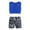 Blue&Black, variant on CHICTRY Kids Girls 2PCS Ballet Dance Outfit Racer Back Tank Tops with Bottoms Set Dark Night Black 5-6