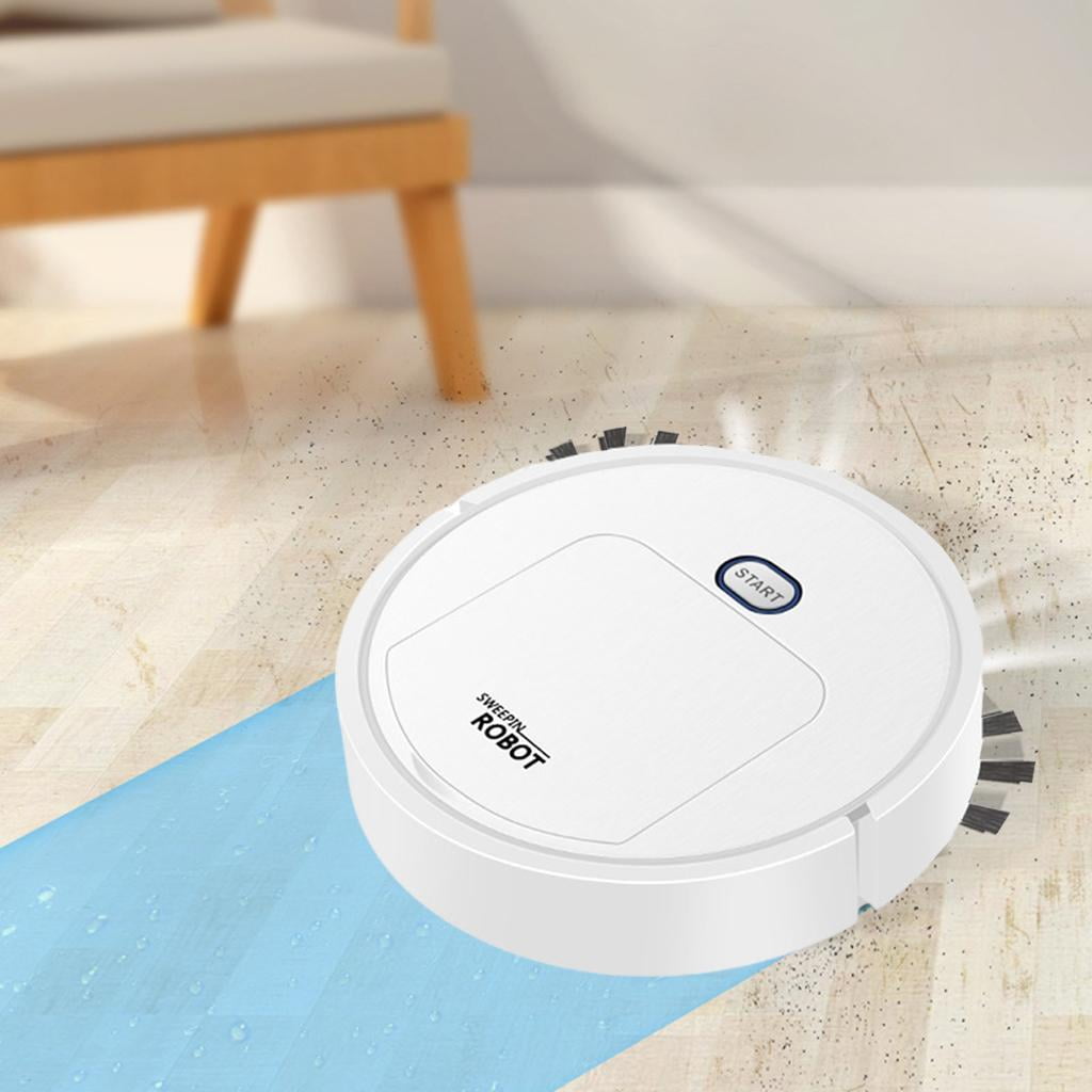 Fiocias Intelligent Mopping Robot Three in One Multifunction Sweeping Robot Robot Vacuum White