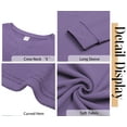 thumbnail image 6 of Fantaslook Plus Size Sweatshirts for Women Crewneck Casual Tunic Tops Long Sleeve Shirts, 6 of 8