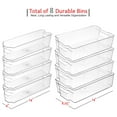 Stackable Storage Fridge Bins Refrigerator Organizer Bins for Fridge