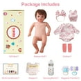 thumbnail image 5 of RSG Reborn Baby Dolls 17 Inches Soft Cloth Body Baby Doll Cute Real Life Baby Dolls with Feeding Accessories for Kids Age 3+, 5 of 11