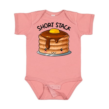

Inktastic Short Stack Cute Pancake Breakfast Gift Baby Boy or Baby Girl Bodysuit