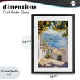 thumbnail image 4 of Stupell Industries French Country Amalfi Coast Lemon Overhang Black Framed Print Under Glass, 14 x 20, by LSR Design Studio, 4 of 8