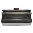 thumbnail image 2 of Marble Like Roll Top Lid Steel Bread Box, White, 2 of 4