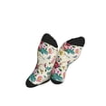 thumbnail image 5 of Pofeuu Bird Butterfly Rose Print Crew Socks, Adult Running Hiking Socks for Youth and Adult, 5 of 7